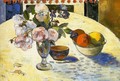 Flowers In A Fruit Bowl - Paul Gauguin