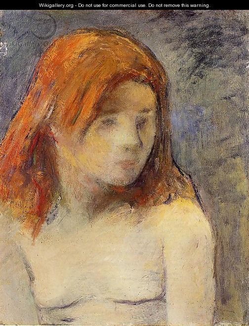 Bust Of A Nude Girl - Paul Gauguin