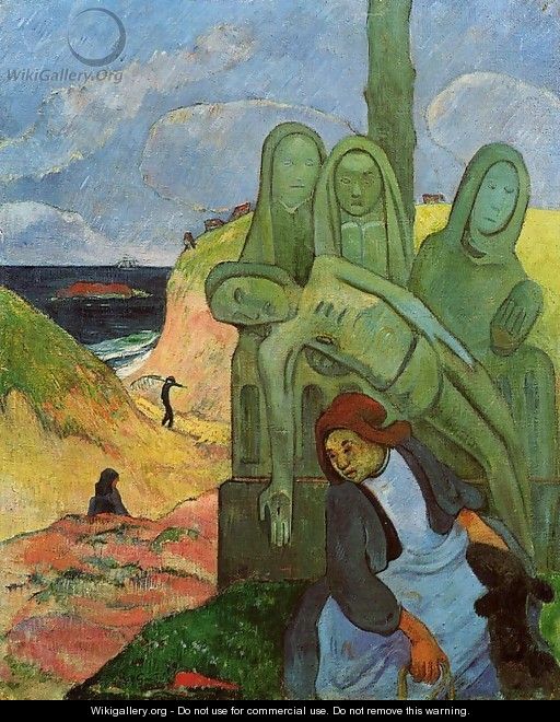 Green Christ Aka Breton Calvary - Paul Gauguin