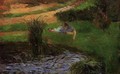 Pond With Ducks Aka Girl Amusing Herself - Paul Gauguin