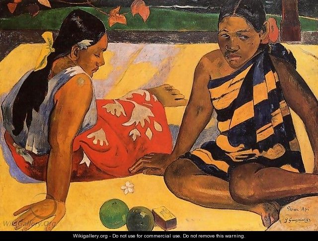 Parau Api Aka What News - Paul Gauguin