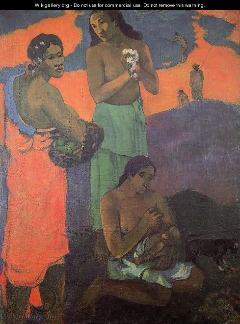Maternity Aka Three Woman On The Seashore - Paul Gauguin