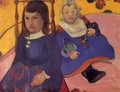 Portrait Of Two Children Aka Paul And Jean Schuffenecker - Paul Gauguin