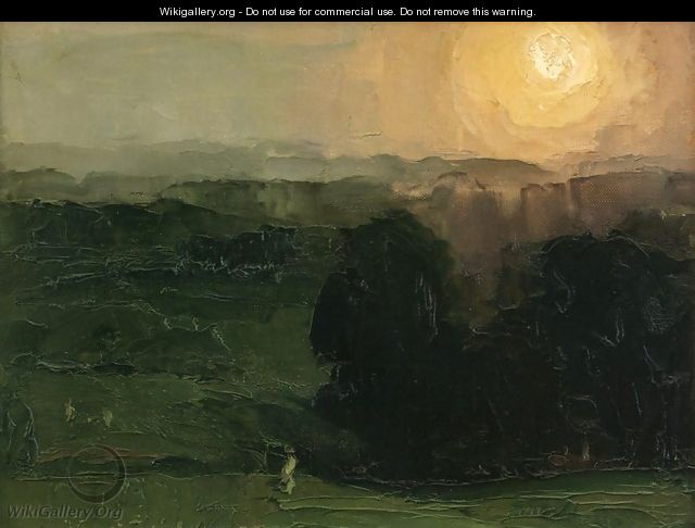 Sunset Jersey Hills - George Wesley Bellows