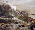 Rain On The River - George Wesley Bellows