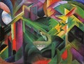 Deer In A Monastery Garden - Franz Marc