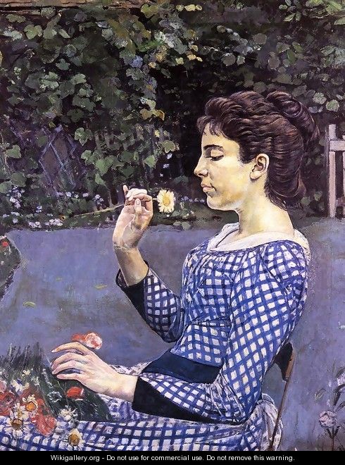 Portrait Of Helene Weigle - Ferdinand Hodler