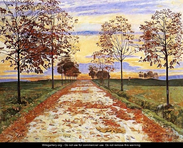 Autumn Evening - Ferdinand Hodler Autumn Evening - Ferdinand Hodler