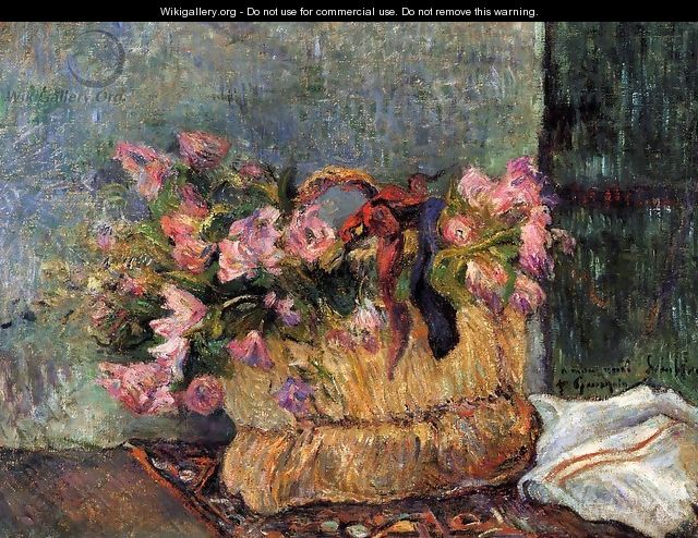 Basket Of Flowers - Paul Gauguin