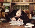 Portrait Of A Man Writing In His Study - Gustave Caillebotte