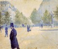 Place Saint Augustin Misty Weather - Gustave Caillebotte