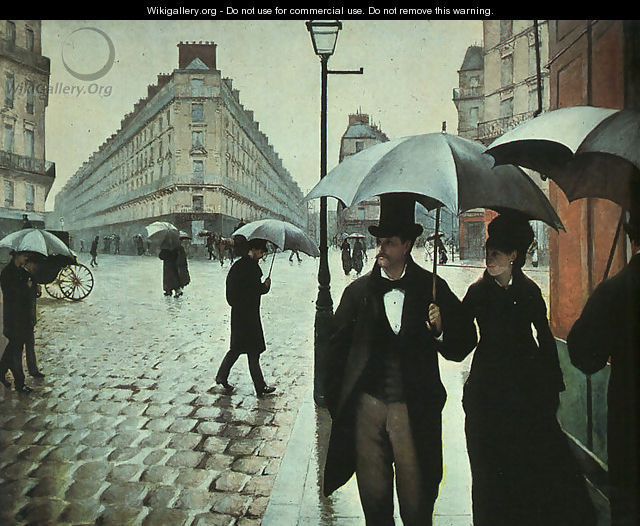 Paris Street- Rainy Weather 1877 - Gustave Caillebotte