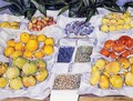 Fruit Displayed on a Stand 1881-82 - Gustave Caillebotte