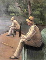 Fishermen On The Banks Of The Yerres - Gustave Caillebotte