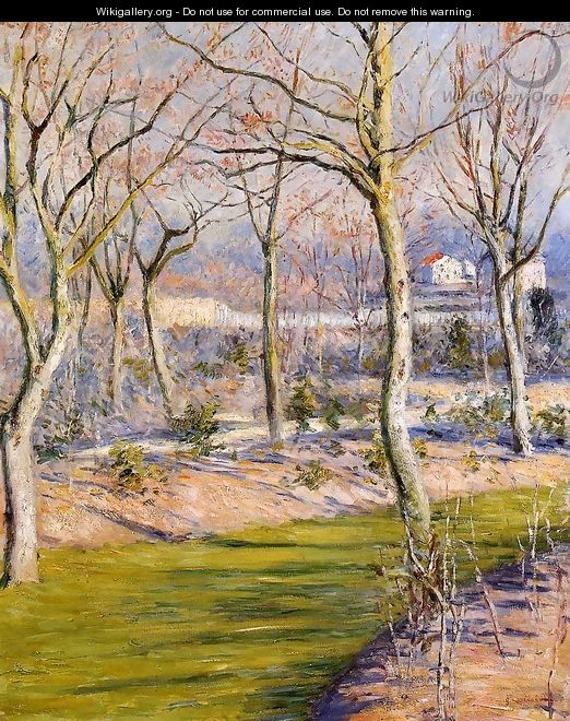 The Garden At Petit Gennevilliers In Winter - Gustave Caillebotte