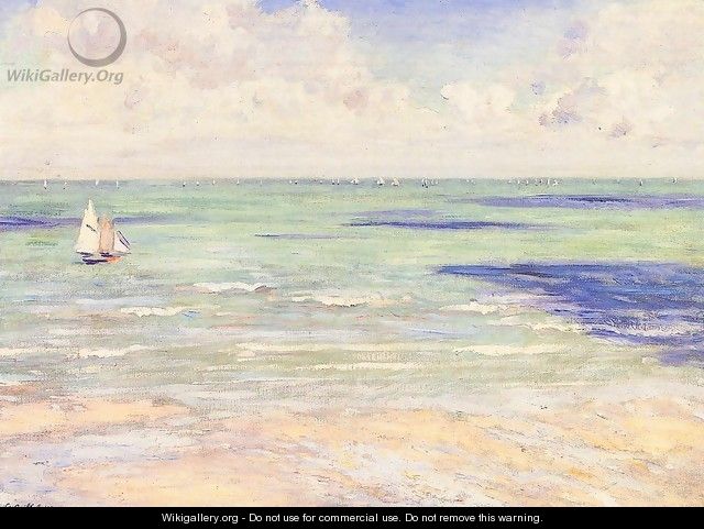Seascape Regatta At Villers - Gustave Caillebotte
