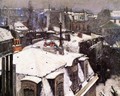 Rooftops Under Snow - Gustave Caillebotte