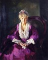 Mrs T In Wine Silk - George Wesley Bellows