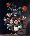 Flowers in a Stone Vase 1670 - Abraham Jansz Begeyn