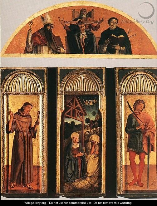 Nativity Triptych 1460-64 - Giovanni Bellini