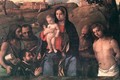 Madonna and Child with Four Saints and Donator 1507 - Giovanni Bellini