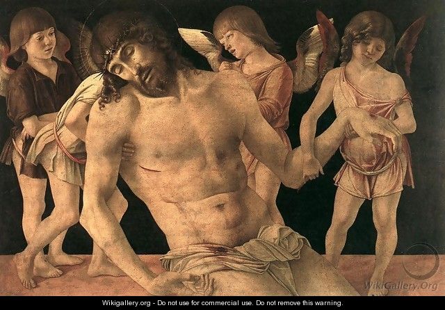 Dead Christ Supported by Angels (Pietà) c. 1474 - Giovanni Bellini