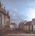Dresden, the Frauenkirche and the Rampische Gasse 1749-53 - Bernardo Bellotto (Canaletto)