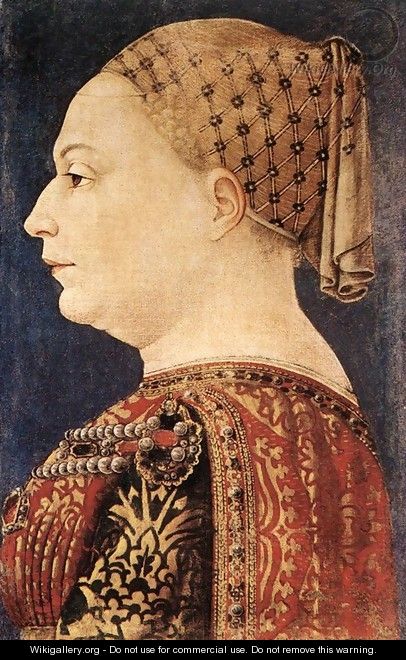 Portrait of Bianca Maria Sforza c. 1460 - Leon-Auguste-Adolphe Belly