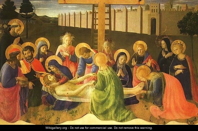 Lamentation over the Dead Christ, 1436 - Angelico Fra