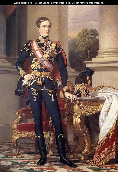 Portrait of Emperor Franz Joseph I 1853 - Miklos Barabas