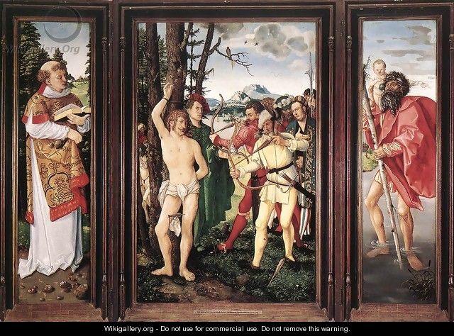 St Sebastian Altarpiece 1507 - Hans Baldung Grien