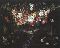 Garland of Flowers with Landscape, 1652 - Juan De Arellano