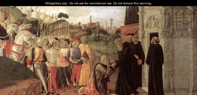 Three Episodes from the Life of St Benedict (3) 1475 - Neroccio (Bartolommeo) De