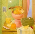 Still Life With Oranges 1993 2 - Fernando Botero