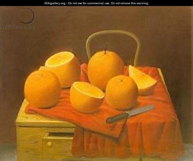 Oranges 1988 - Fernando Botero