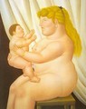 Mother with Child 1995 - Fernando Botero