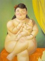 Mother and Child 1995 - Fernando Botero