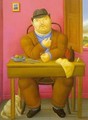 Man at The Table 1996 - Fernando Botero