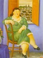 Woman in front of the Window 1995 - Fernando Botero