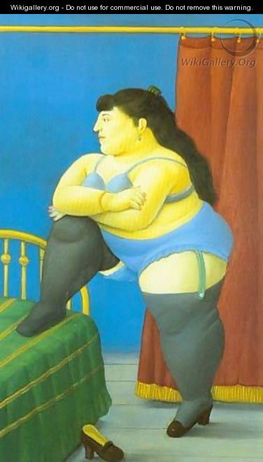 The Bedroom 1999 - Fernando Botero