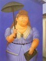 Woman with Umbrella 1995 - Fernando Botero