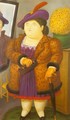 Woman With a Fur Coat 1990 - Fernando Botero