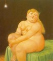 Woman Seated on Bed 1996 - Fernando Botero
