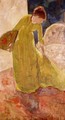 Woman Standing Holding A Fan - Mary Cassatt