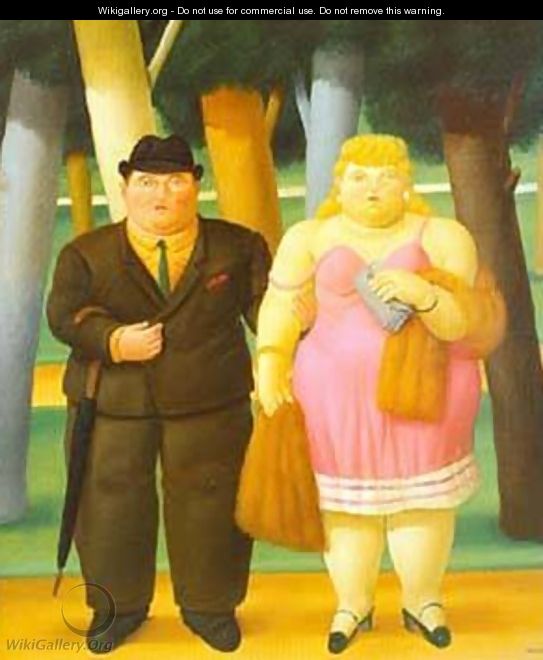 A Couple 1999 - Fernando Botero A Couple 1999 - Fernando Botero