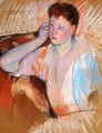 Clarissa Turned Left With Her Hand To Her Ear - Mary Cassatt