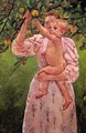 Baby Reaching For An Apple Aka Child Picking Fruit - Mary Cassatt