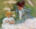 Mother Playing With Her Child - Mary Cassatt