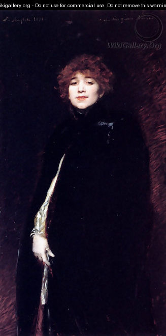 Portrait Of Juana Romani - Ferdinand Victor Leon Roybet