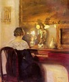 A Lady Playing The Spinet - Carl Wilhelm Holsoe